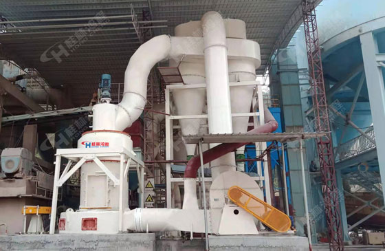 【石灰石磨粉案例】325目石灰石雷蒙磨机实例